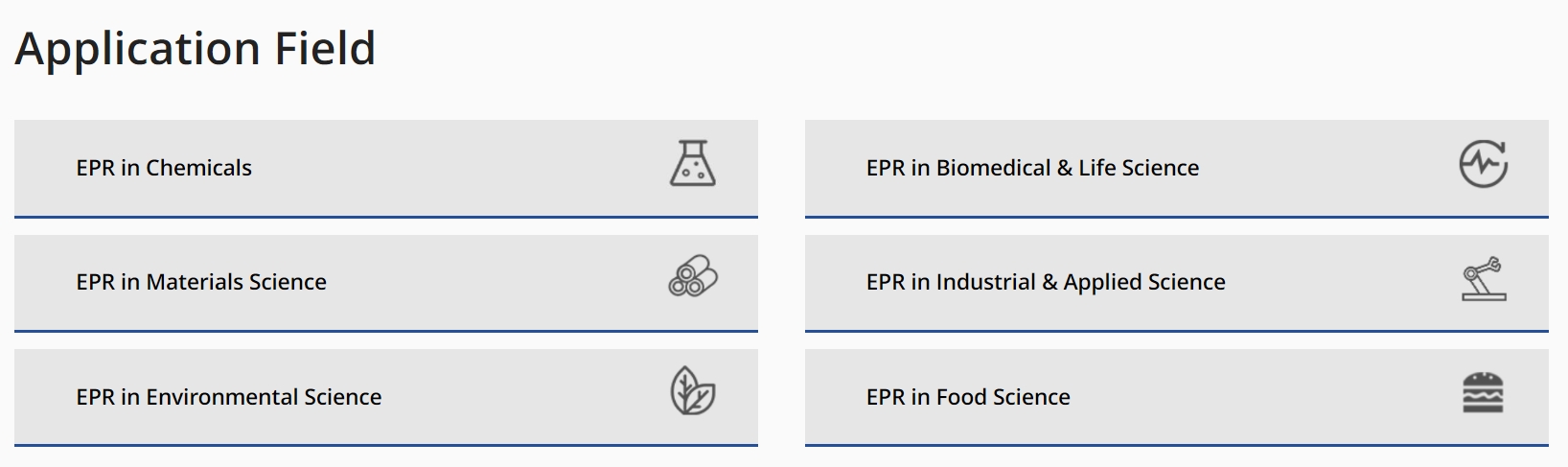 Области применения EPR